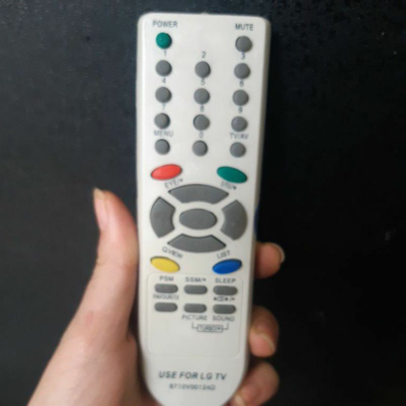 Điều khiển tivi CRT đời cũ LG màn hình lồi (tặng đôi pin)