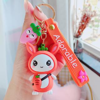 Móc Khóa Silicon Hình Thỏ Đáng Yêu