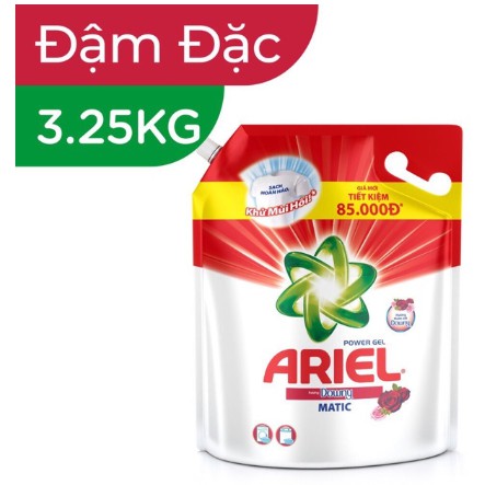 Nước giặt ariel 3,6/3,25 kg giá bìa 191k