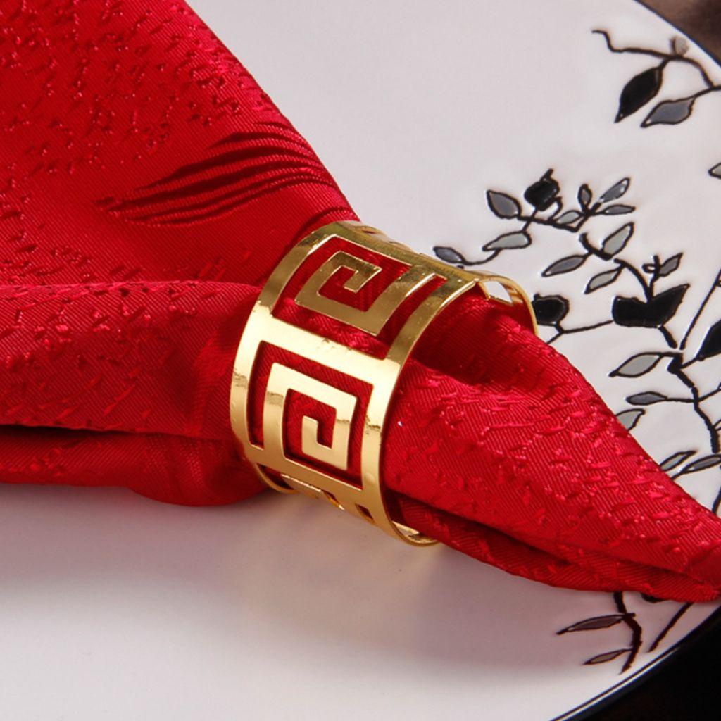 Thời Trang Trang Trí Bàn HARRIETT|Giá Đỡ Khăn Ăn Sáng Tạo Sang Trọng
