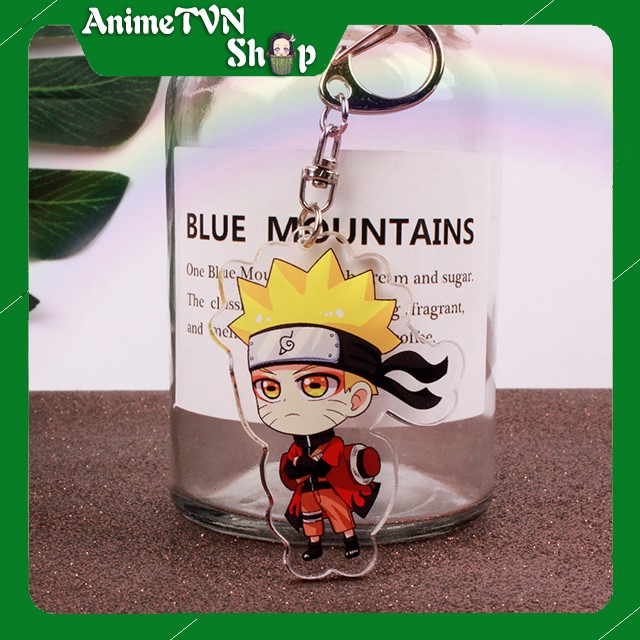 Móc khoá Mica anime Naruto (Loại 1) - Nhựa Cứng Acrylic In 2 mặt sắc nét ( ảnh thật )