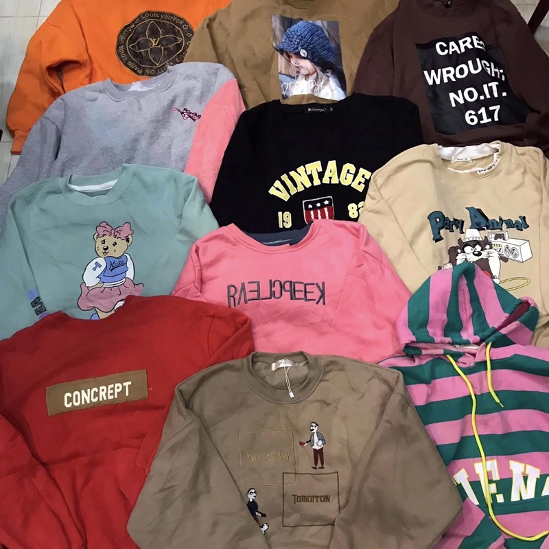 [RANDOM PACK]Xã kho Hoddie + Sweater lỗ vốn Sale hơn 80%  - S001 MỤI 2HAND | BigBuy360 - bigbuy360.vn