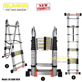 Thang nhôm rút gọn chữ a sk560d new
