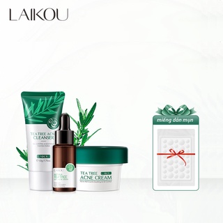 Set 4 mỹ phẩm chăm sóc da LAIKOU hỗ trợ giảm mụn hiệu quả