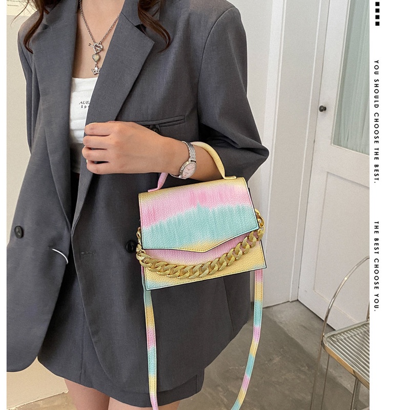 One Túi Đeo Chéo Hình Vuông Nhỏ Màu Gradient Phong Cách Hàn Quốc Đơn Giản NB00081