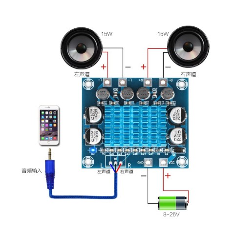 Mạch khuếch đại âm thanh 2 kênh 30W