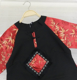 Đầm Gấm Phối Cao Cấp