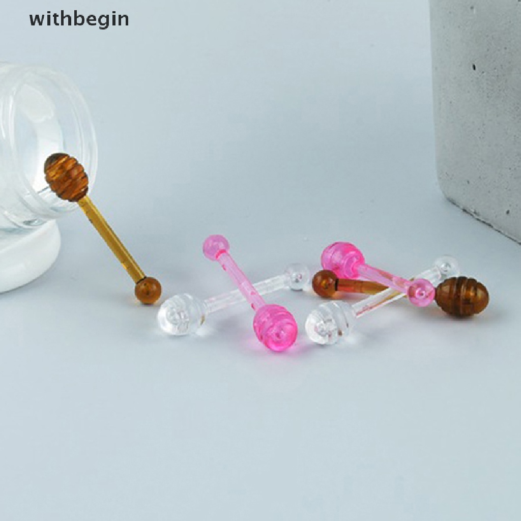 Bộ 10 Cây Đũa Muỗng Múc Mật Ong Bằng Nhựa Kiểu Cổ Điển Tiện Dụng