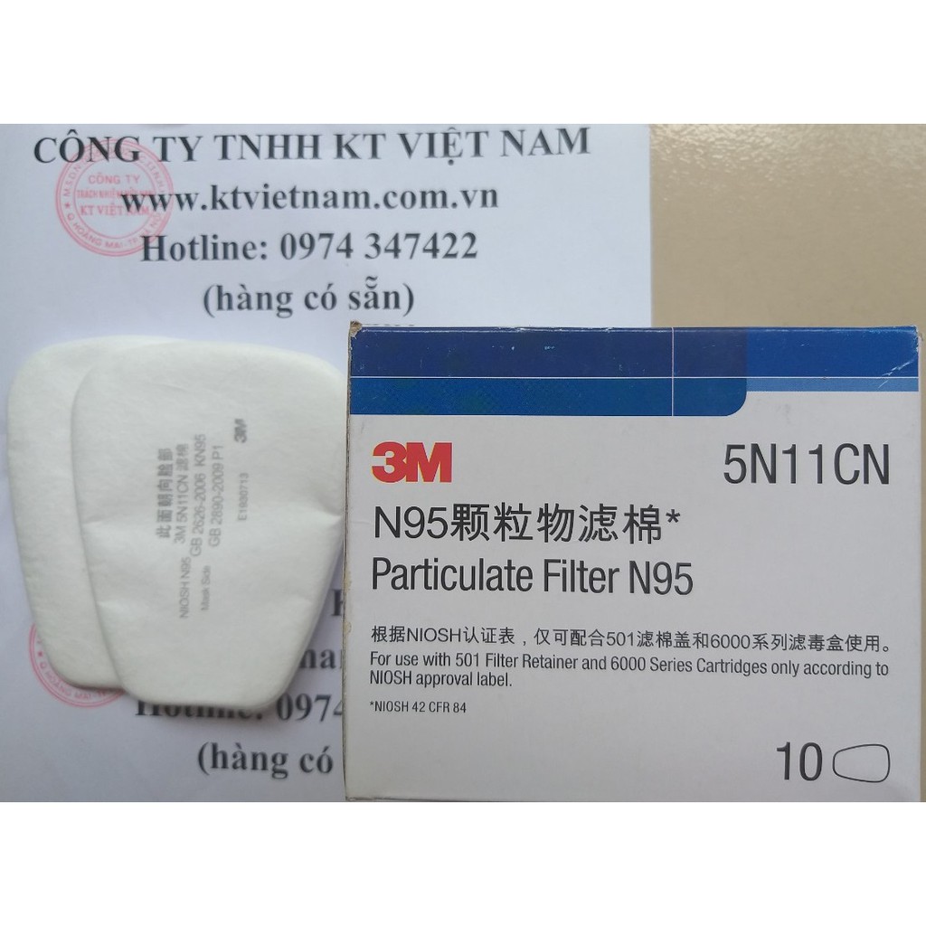 1 Miếng lọc bụi 5N11 dành cho mặt nạ 2 phin lọc chống hóa chất