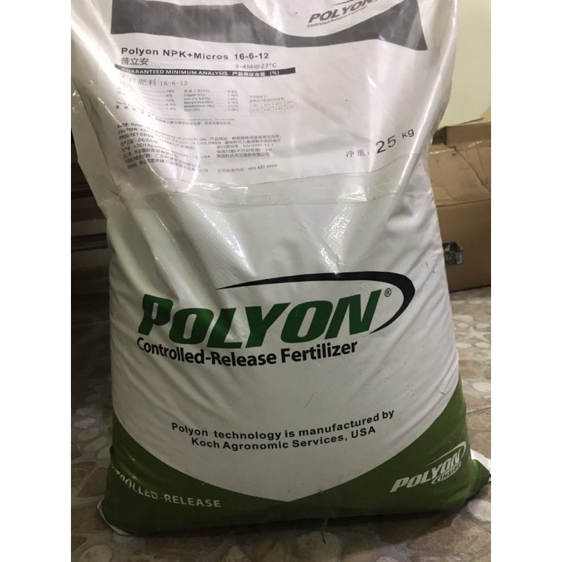 Phân xanh nhập khẩu Mỹ Polyon 16-6-12 ( gói 500gr ) chuyên dùng hoa Lan Hoa Kiểng