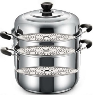 Nồi hấp inox 3 tầng