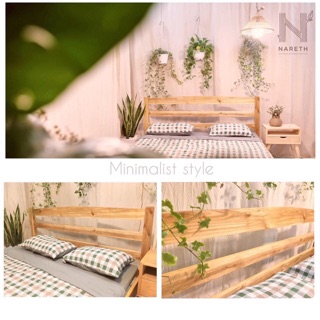 Giường gỗ bạch dương 1m6x2m