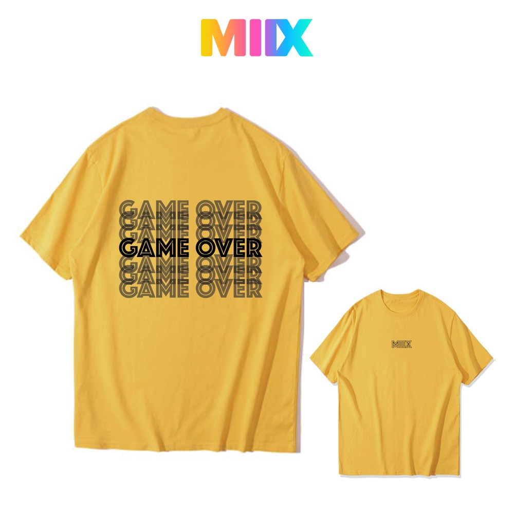 [Mã FASHIONMALLT4 giảm 15% đơn 150k] Áo thun tay lỡ form rộng unisex Miix basic tee màu đen MT023