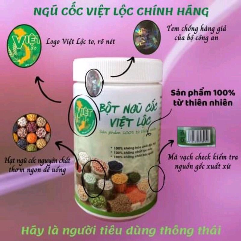 Thanh lý bột ngũ cốc Việt Lộc hộp móp xước do vận chuyển ngũ cốc lợi sữa, dành cho mẹ bầu sau sinh tăng cường dinh dưỡng