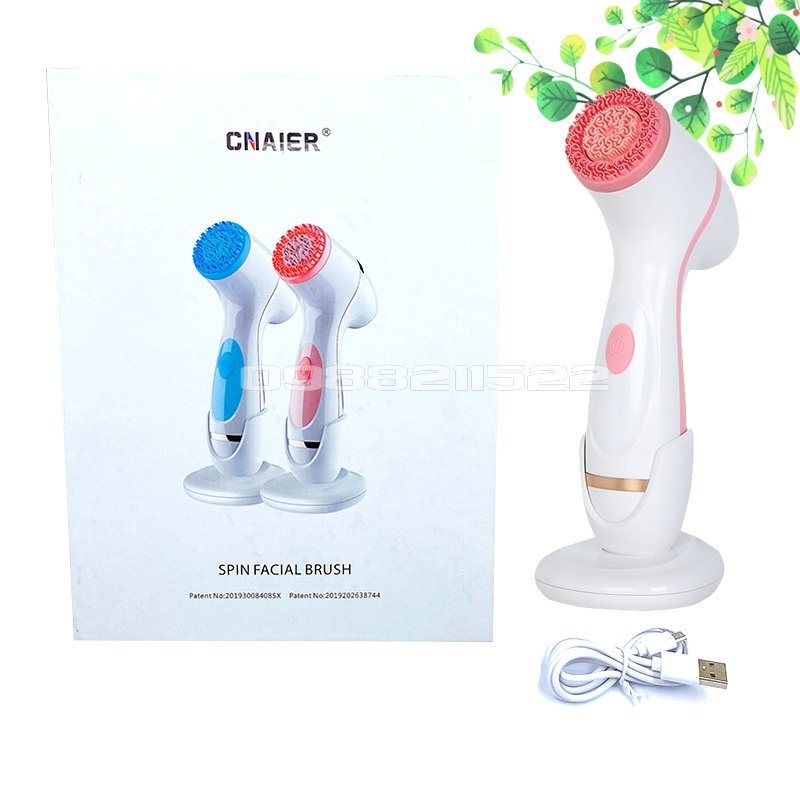 MÁY RỬA MẶT CNAIER AE 868 SPIN FACIAL BRUSH (phiên bản sạc bằng điện) BẢO HÀNH 1 ĐỔI 1