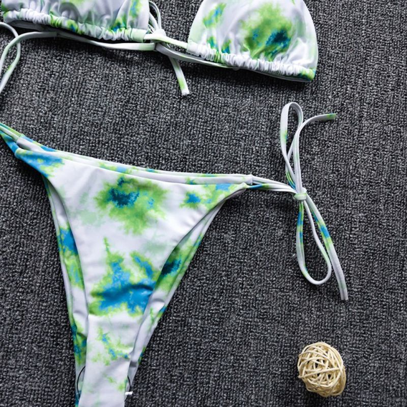 Bộ bikini hai mảnh màu nhuộm phong cách Brazil quyến rũ cho nữ
