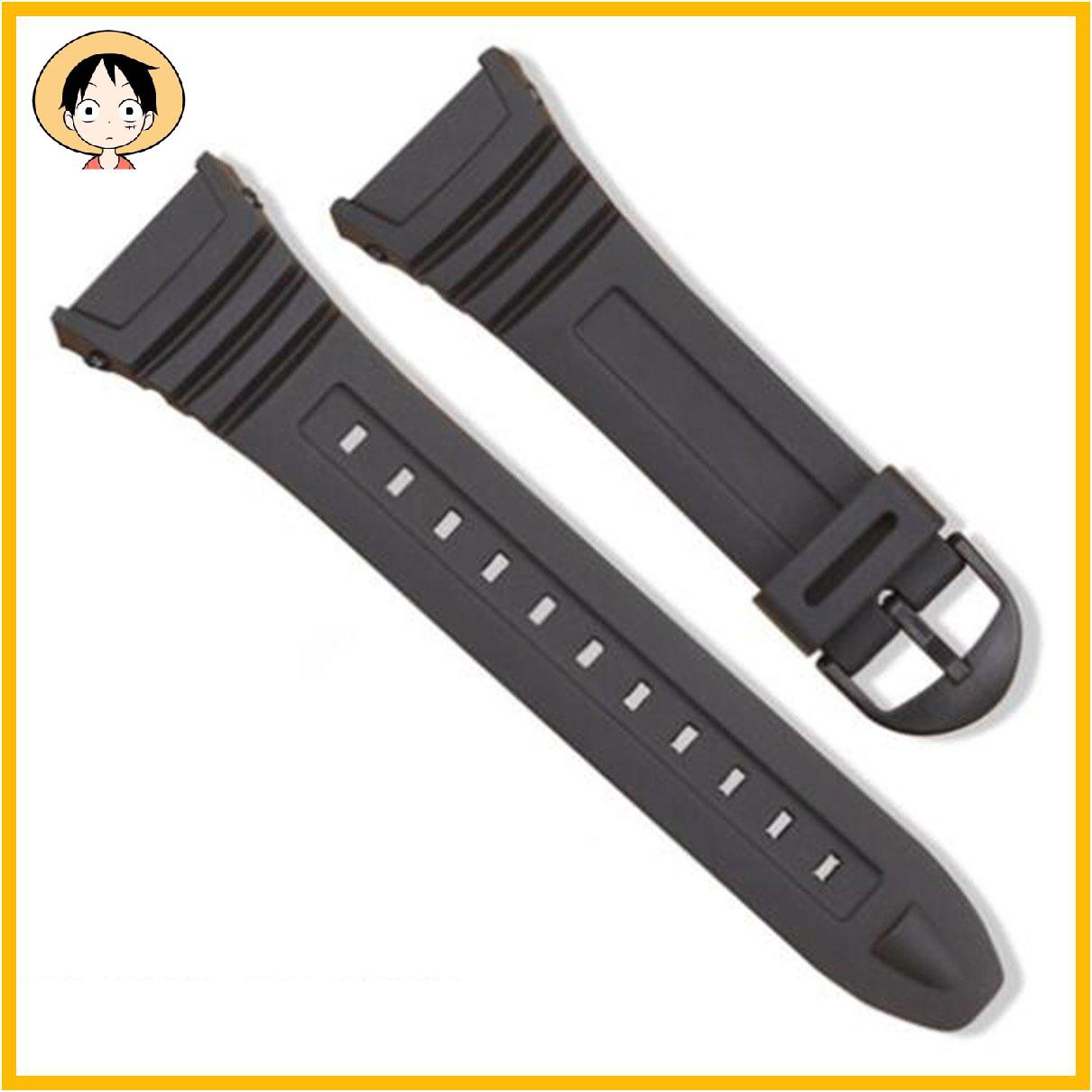 (0312) Dây Đồng Hồ Đeo Tay Bằng Silicone Và Thép Không Gỉ Cho Casio W-96h