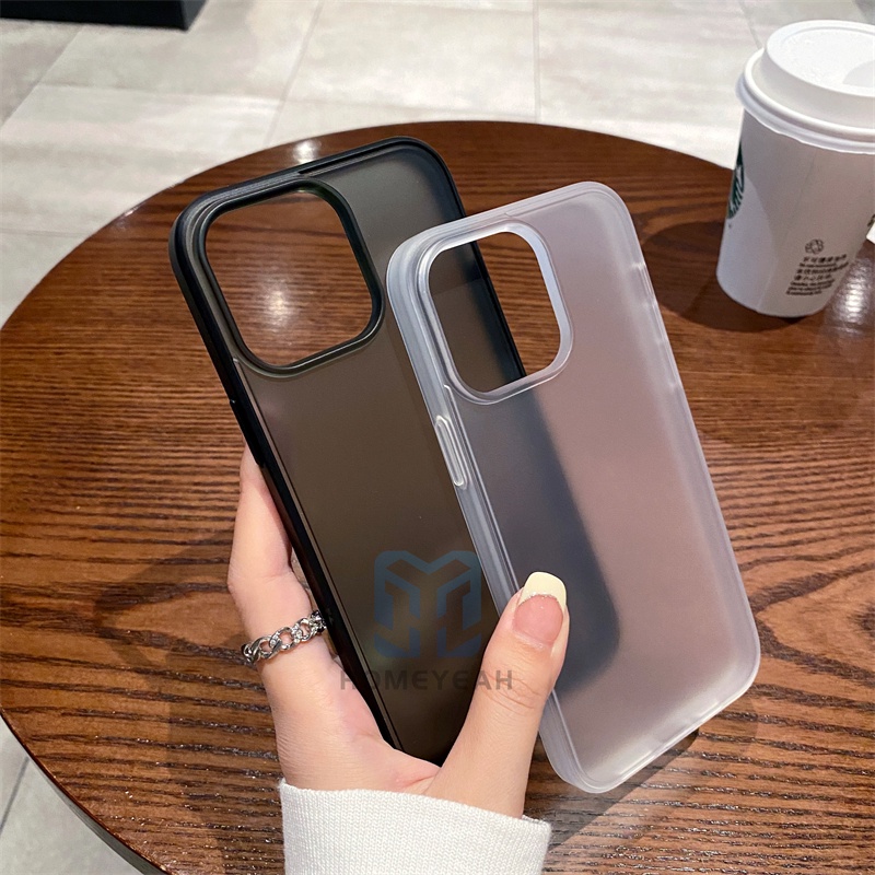 Ốp Điện Thoại Cứng Mặt Nhám Chống Dấu Vân Tay Cho iPhone 14 13 12 Pro Max 14 Plus