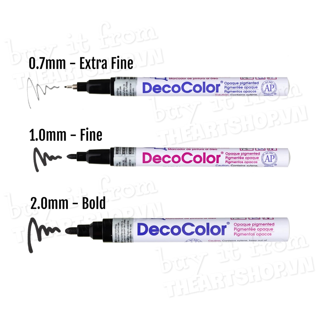 Bút sơn MARVY DecoColor - vẽ được trên tất các vật liệu THEARTSHOP