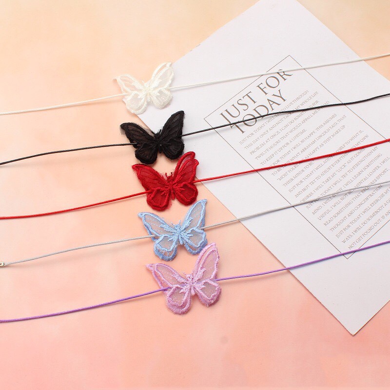 Choker bướm ren vòng đeo cổ butterfly phong cách hàn quốc - Mã NO17