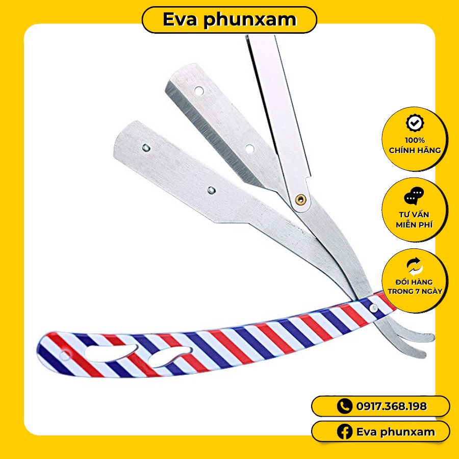 Cán Dao Cạo Barber Inox Độc