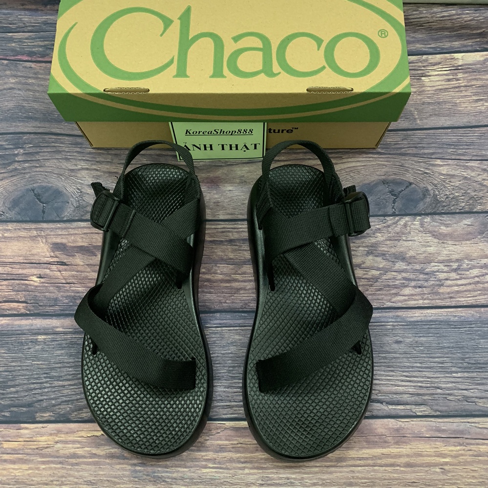 Dép Xăng Đan CHaco Nam Đế Thơm Quai Đen Mã D70
