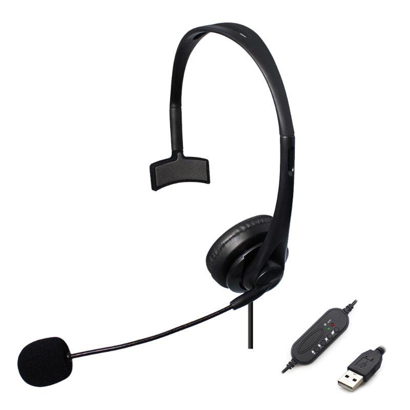 VIVI USB noise canceling microphone wired headset call center office PC headset