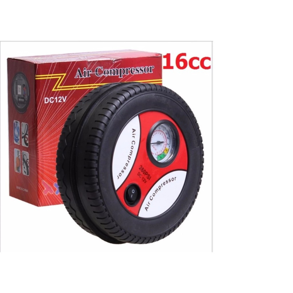 [HÀNG HÓT] Máy Bơm Lốp Xe Hơi Ô Tô Xe Máy Lưu Động Nguồn 12v