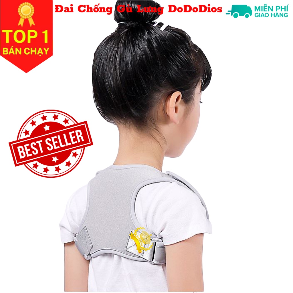 Đai Chống Gù Lưng Trẻ Em Cho Bé Cân Nặng Từ 15 kg Đến 40 Kg - Chính Hãng dododios mi03