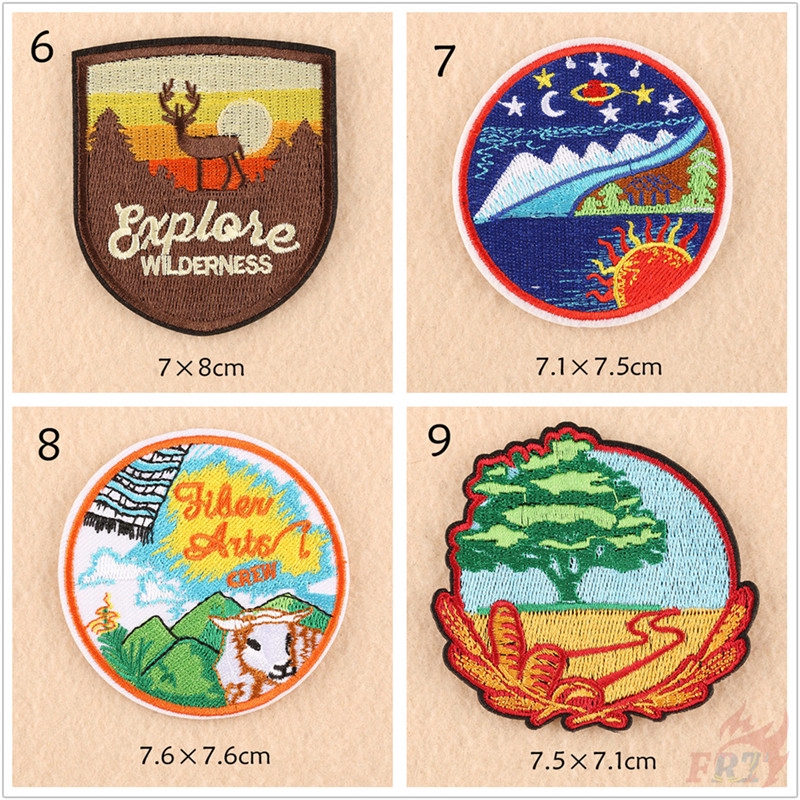 Miếng dán quần áo hình thiên nhiên（☸ Outdoor - Happy Camper Patch ☸ ）