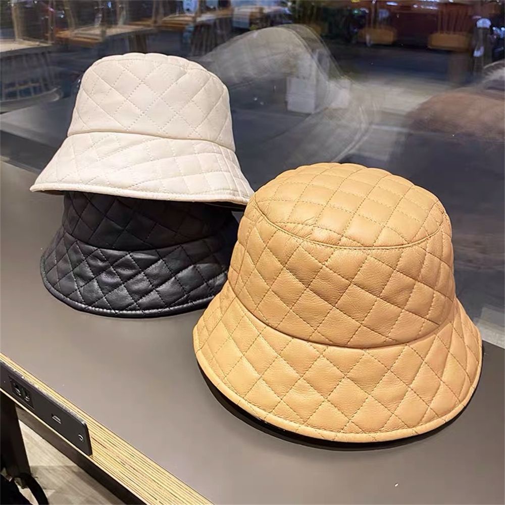 Mũ xô da PU chống nắng giữ ấm mùa đông thời trang cho nam nữ