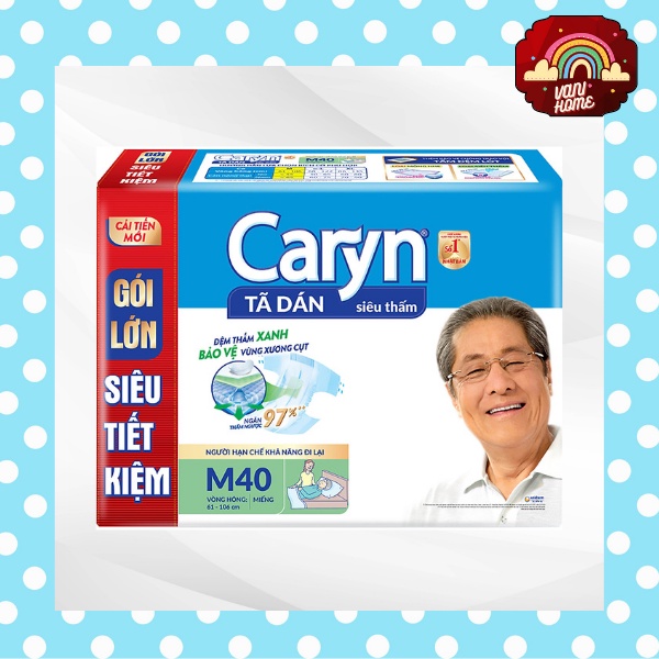 TÃ DÁN NGƯỜI GIÀ CARYN SIZE M40 MIẾNG