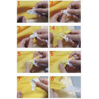  Vỉ 4 kẹp chặn drap trải giường