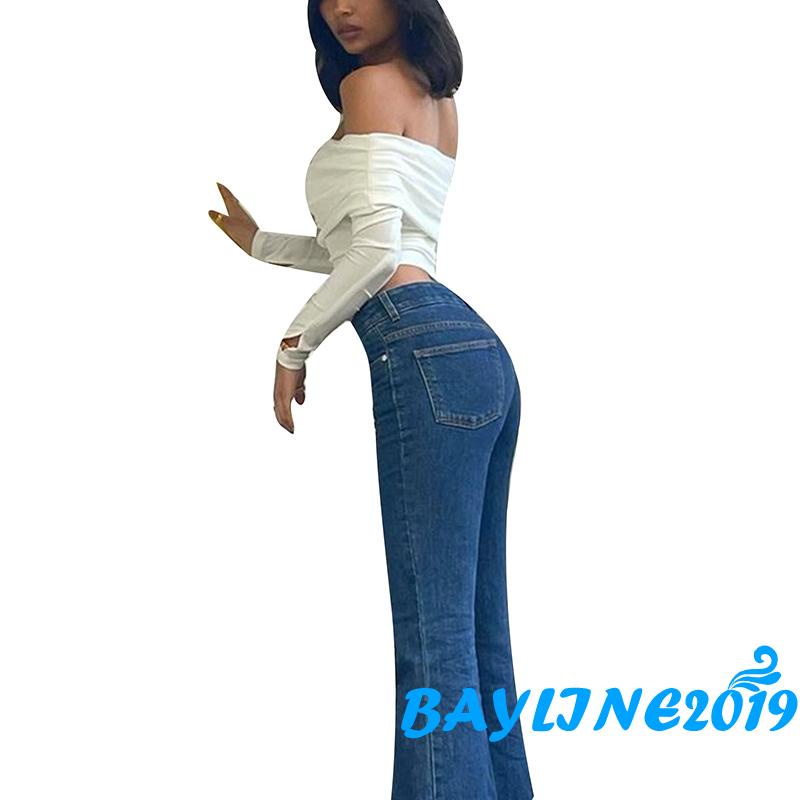 Bay-female Crop Top Tay Dài Cổ Thuyền Màu Trơn Thời Trang Xuân Thu Size S / M / L