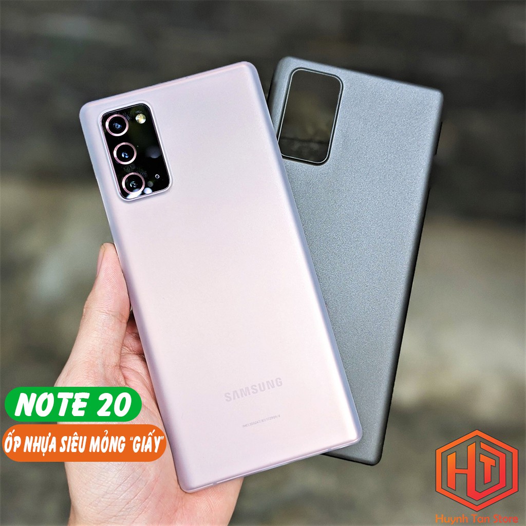 Ốp lưng samsung note 20 dẻo nhựa siêu mỏng giấy chống bám vân tay bảo vệ camera phụ kiện điện thoại huỳnh tân store