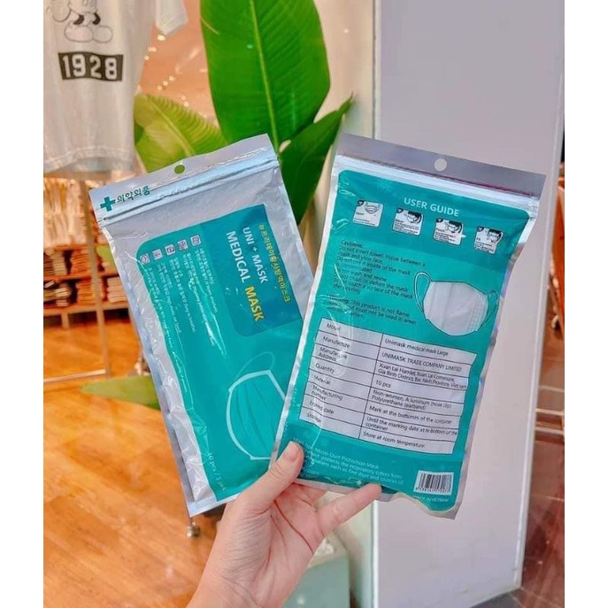 Khẩu trang y tế 4 lớp kháng khuẩn UNIMASK xịn sò
