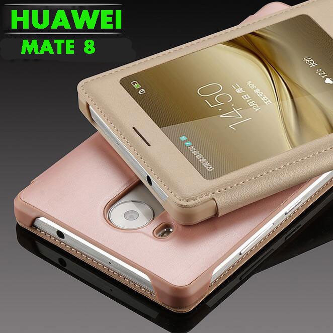 Bao Da Pu Màu Trơn Thời Trang Cho Huawei Mate8