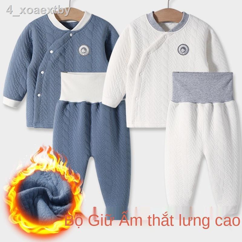 ❖Bộ đồ lót cho bé ấm áp bộ đồ lót cạp cao phù hợp với mùa thu và mùa đông đàn ông và phụ nữ trẻ em bông dịch vụ tại nhà