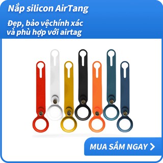 Vỏ Bảo Vệ Thiết Bị Định Vị Vòng Tròn Đeo Cổ Tay Bằng Silicon Chống Trầy Cho Apple Airtag