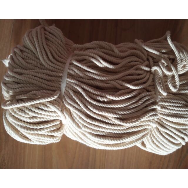 1kg Sợi cotton loại đẹp long lanh đều màu ko lỗi sợi thừng cotton dây tết macrame dây thừng làm thủ công sợi thừng xoắn