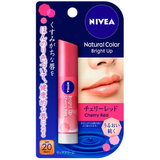 Son dưỡng môi có màu NIVEA NATURAL COLOR BRIGHT UP NHẬT SPF20 PA++