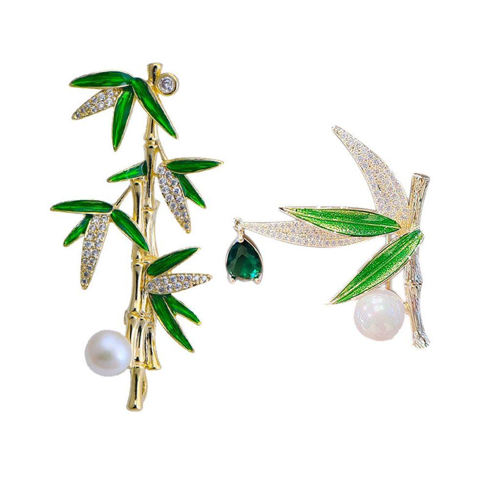 Trâm Cài Áo Hình Chiếc Lá Màu Ngà Phong Cách Vintage|Trâm Cài Cổ Áo Phong Cách Trung Hoa