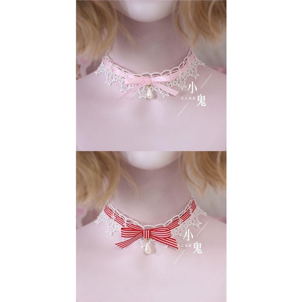 Vòng Cổ lolita Alice Mỗi Ngày Phối Ren Nơ Nhỏ Nhắn Dễ Phối Đồ Cho Nữ OYA4