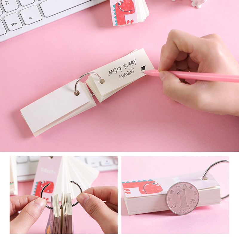 Sổ tay mini giấy rời xé được có móc cho học sinh