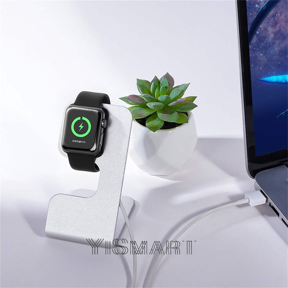 Giá Đỡ Bằng Kim Loại Nhôm Cho Đồng Hồ Apple Watch iWatch 6 5 4 3 SE