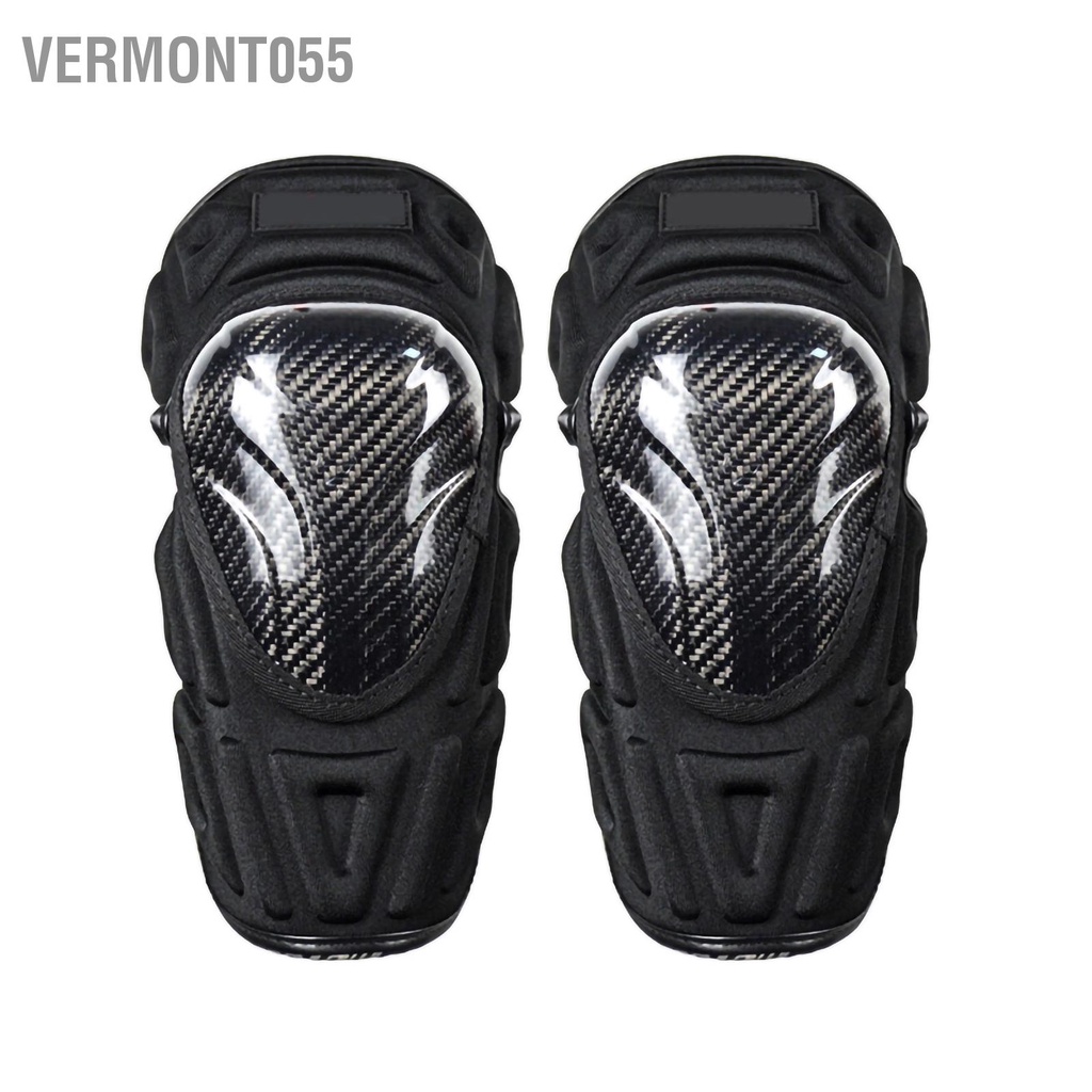 Có thể bán buôn Sợi carbon Xe máy Knee Pad Chống rơi Kính chắn gió Moto Shin Protector Guards Hàng giao ngayVermont055