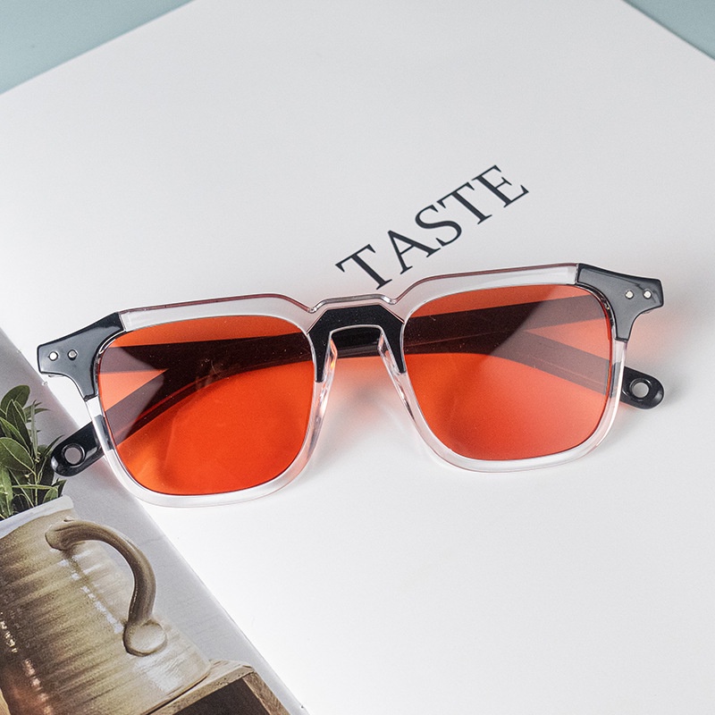 Kính Mát Gọng Vuông Phong Cách Hip Hop Cổ Điển Thời Trang 6 Kiểu Dành Cho Cặp Đôi