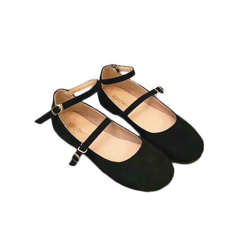 [SẴN ĐEN 39] Giày búp bê đế bệt quai ngang mã K622 | BigBuy360 - bigbuy360.vn