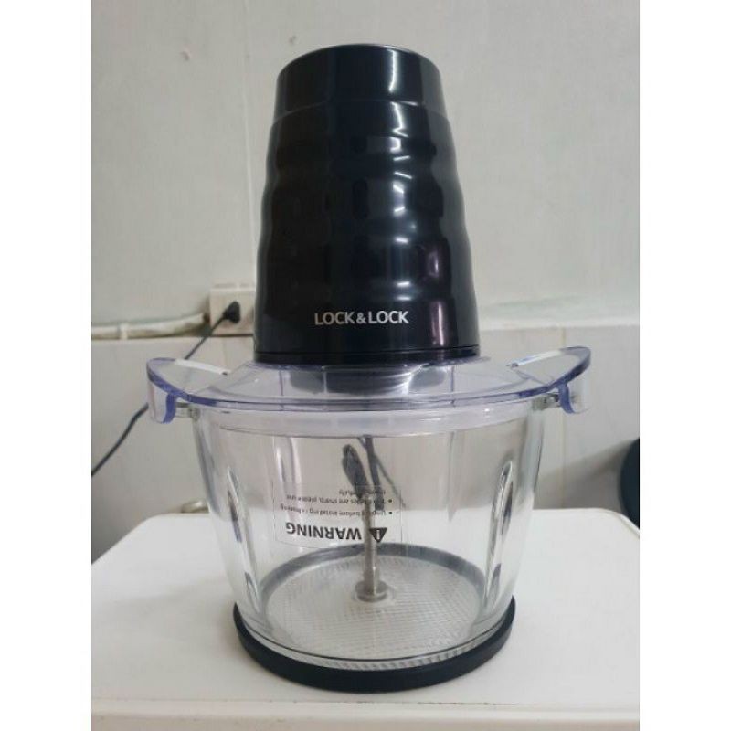 Giá rẻ sập sàn! Máy Xay Thịt Cối Thủy Tinh Lock&Lock Meat Chopper EJM156BLK 1 Lít Công Suất 400W