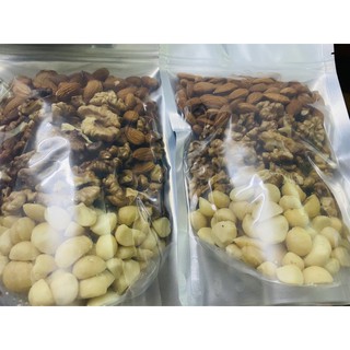 Hạt mix 3 loại macca - óc chó - hạnh nhân